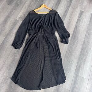 Torrid Whimsigoth Womens Top Chiffon Rainbow Dot Extreme Hi Low Size 1